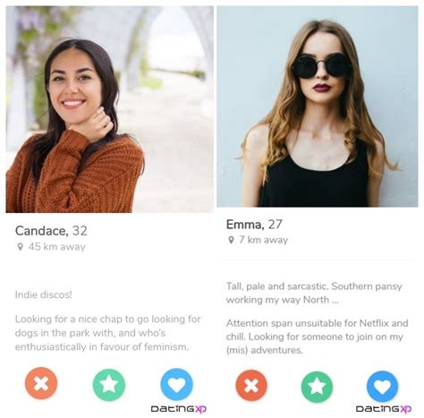 profile dating app sample